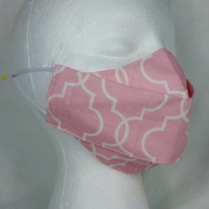 Beautiful Handmade Face Mask Girl 10-16Yo Pink